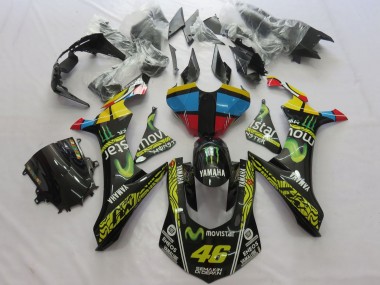 2015-2019 Yellow Blue Red Black Green Monster MoviStar Semakin Didepan ENEOS 46 Yamaha YZF 1000 R1 Motorcycle Fairings UK Stores
