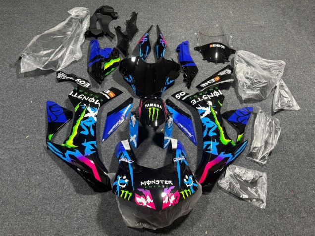 2020-2025 Black Blue Pink Monster Yamaha YZF 1000 R1 Motorcycle Fairings UK Stores