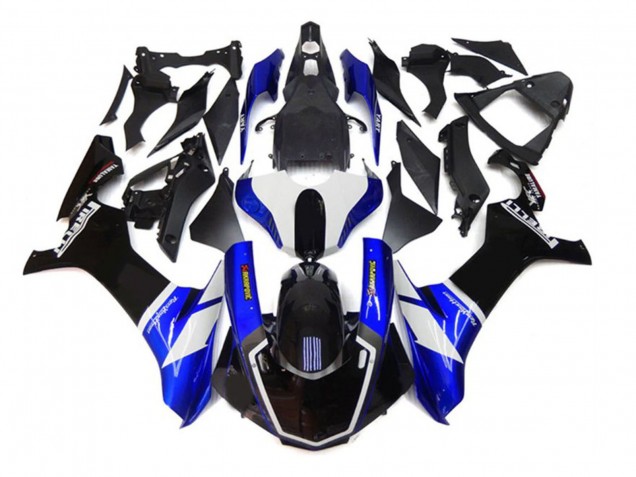 2020-2025 Blue White Black Akropovic Yamaha YZF 1000 R1 Motorcycle Fairings UK Stores