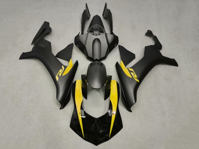 2020-2025 Glossy Black Matte Black Yellow Yamaha YZF 1000 R1 Motorcycle Fairings UK Stores