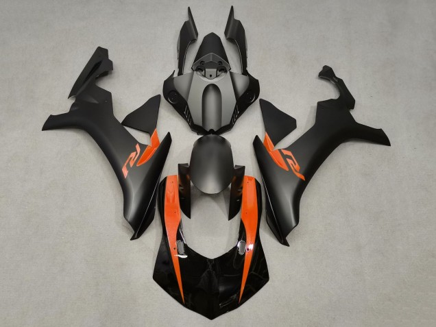 2020-2025 Glossy Black Matte Black Orange Yamaha YZF 1000 R1 Motorcycle Fairings UK Stores