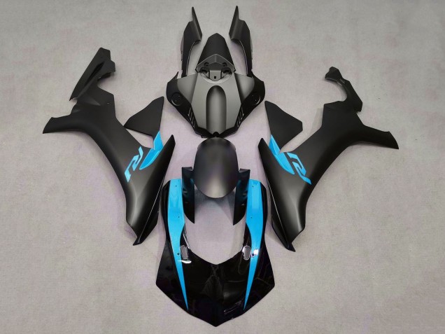 2020-2025 Glossy Black Matte Black Light Blue Yamaha YZF 1000 R1 Motorcycle Fairings UK Stores