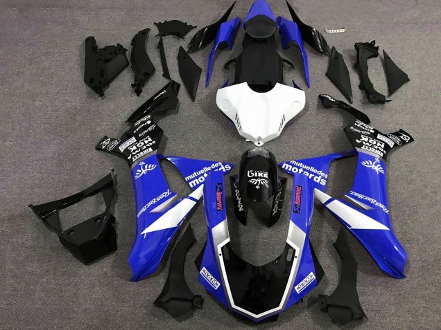 2020-2025 Blue White Glossy Black Sam Yamaha YZF 1000 R1 Motorcycle Fairings UK Stores