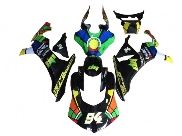 2020-2025 Blue Green Yellow Red Black Color Wheel 94 Yamaha YZF 1000 R1 Motorcycle Fairings UK Stores