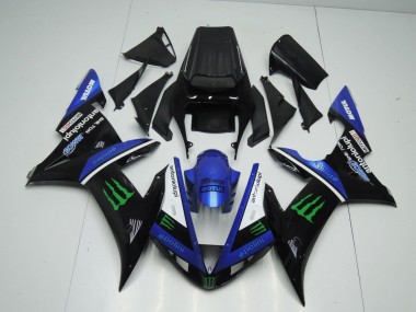 2002-2003 Blue White Black Green Motul Green Monster Yamaha YZF 1000 R1 Motorcycle Fairings UK Stores