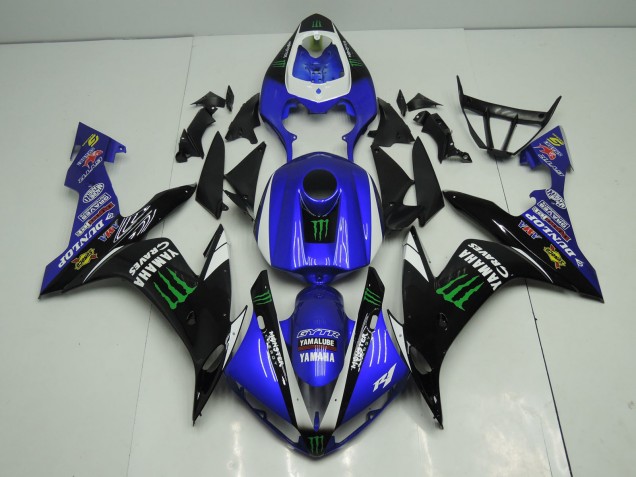 2004-2006 Blue White Black Green Monster Energy Yamaha YZF 1000 R1 Motorcycle Fairings UK Stores