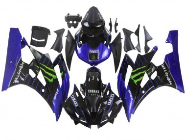 2006-2007 Blue Black Green Monster Yamaha YZF R6 Motorcycle Fairings UK Stores