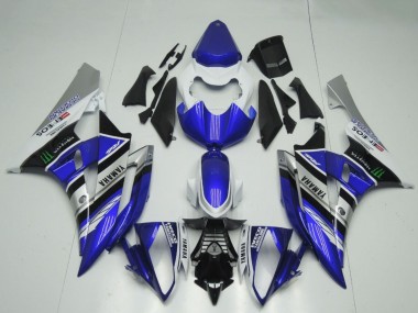 2006-2007 White Blue Silver Black ENEOS Monster Yamaha YZF R6 Motorcycle Fairings UK Stores