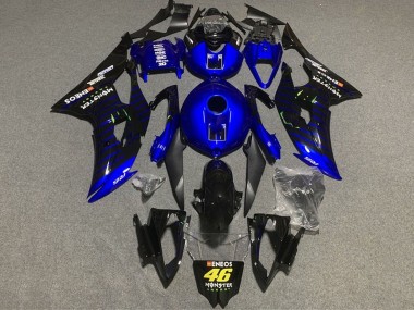 2008-2016 Blue Black ENEOS Monster 46 Yamaha YZF R6 Motorcycle Fairings UK Stores