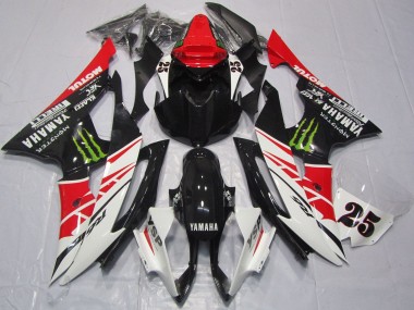 2008-2016 White Red Glossy Black Green Monster 25 Yamaha YZF R6 Motorcycle Fairings UK Stores