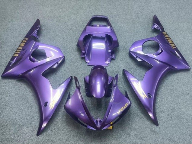 2005 Purple Gold Yamaha YZF R6 Motorcycle Fairings UK Stores