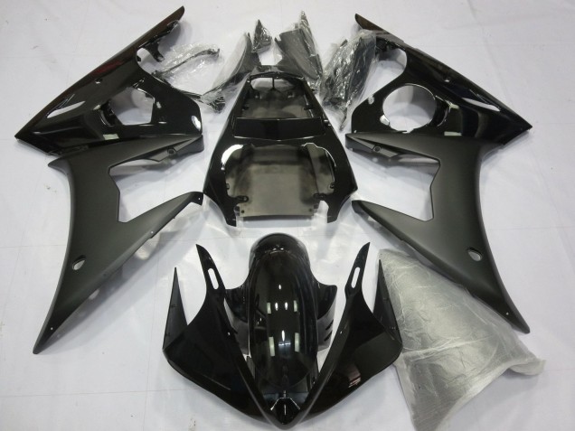 2005 Glossy Black Matte Black Yamaha YZF R6 Motorcycle Fairings UK Stores