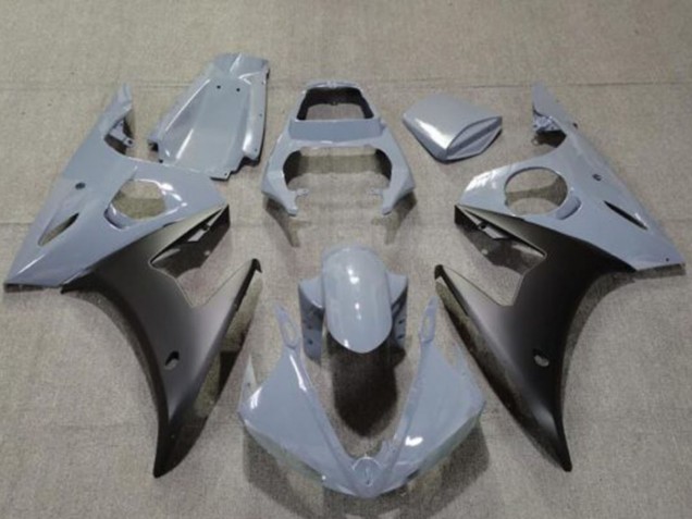 2005 Nardo Grey Matte Black Yamaha YZF R6 Motorcycle Fairings UK Stores