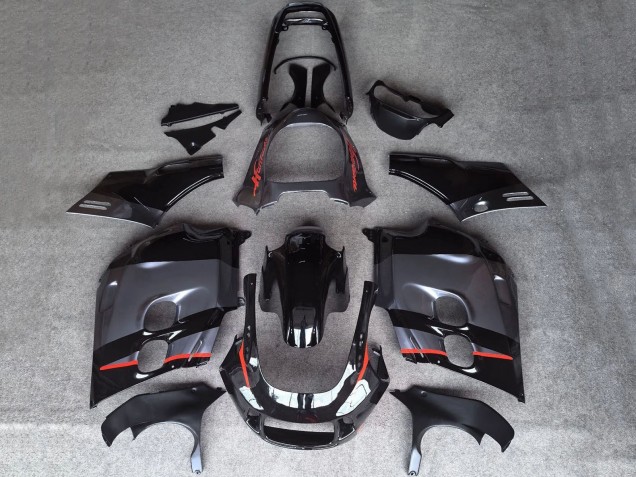 1987-1988 Glossy Black Matte Grey Red Line Honda CBR1000F Hurricane Motorcycle Fairings UK Stores