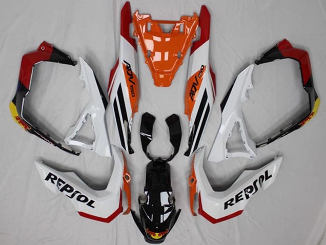 2018-2021 White Orange Red Yellow Glossy Black Repsol Honda ADV150 Motorcycle Fairings UK Stores
