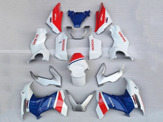 2022-2024 White Red Blue HRC Honda ADV160 Motorcycle Fairings UK Stores