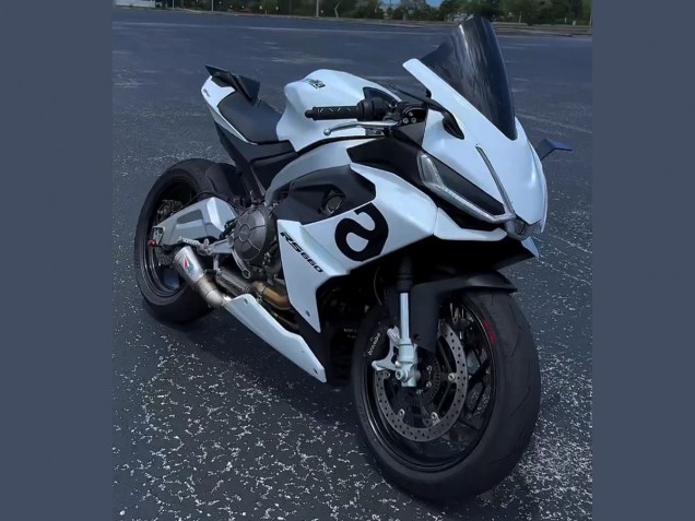 2020-2024 White Aprilia RS660 Motorcycle Fairings UK Stores