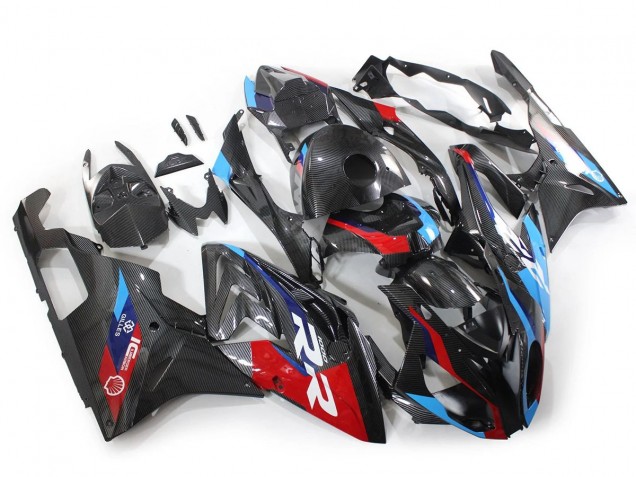 2015-2016 Blue Red Carbon Fiber BMW S1000RR Motorcycle Fairings UK Stores