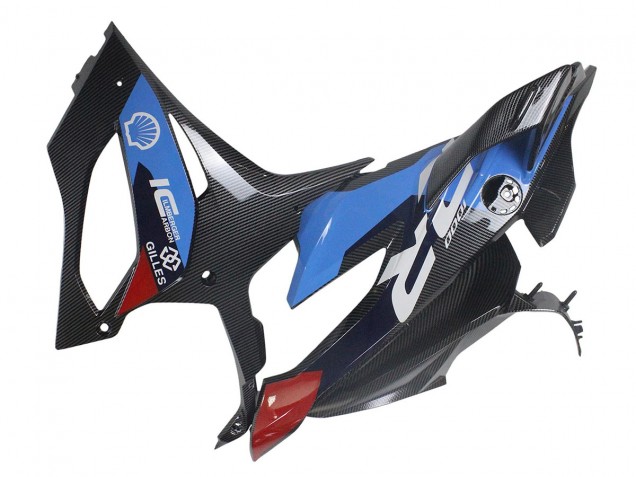 2023-2024 Blue Red Carbon Fiber BMW S1000RR Motorcycle Fairings UK Stores