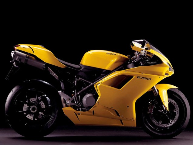 2007-2014 Yellow Ducati 1098 Motorcycle Fairings UK Stores