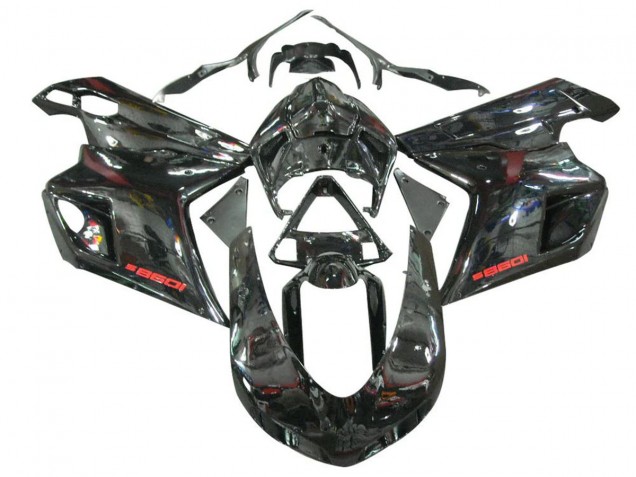2007-2014 Glossy Black Ducati 1098 Motorcycle Fairings UK Stores