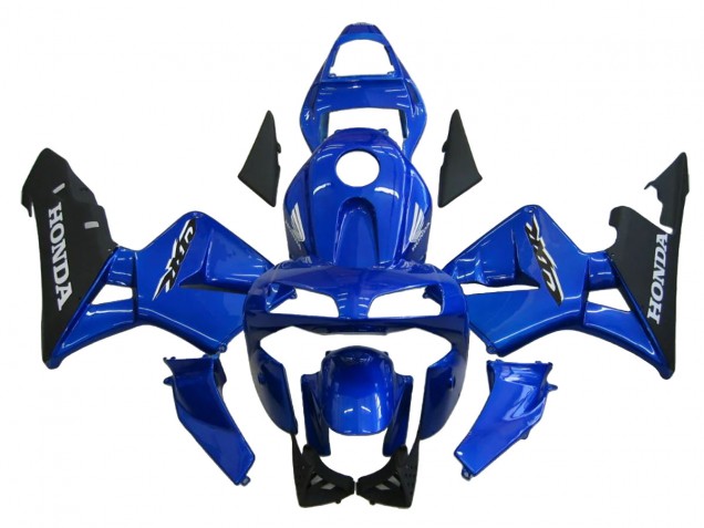 2003-2004 Blue Matte Black Honda CBR600RR Motorcycle Fairing UK Stores