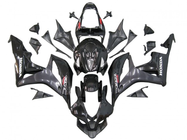 2007-2008 Grey Glossy Black with Decals Honda CBR600RR Motorcycle Fairings UK Stores