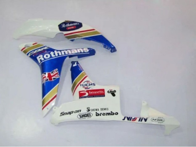 2007-2008 White Blue Yellow Rothmans Honda CBR600RR Motorcycle Fairings UK Stores