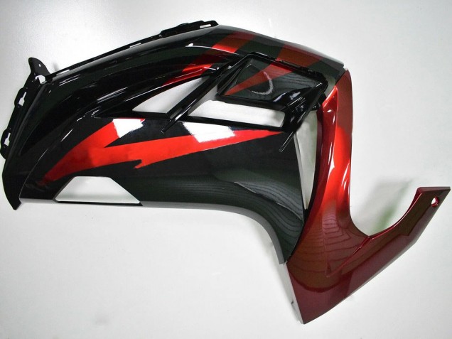 2012-2016 Red Glossy Black Kawasaki EX650 Motorcycle Fairings UK Stores