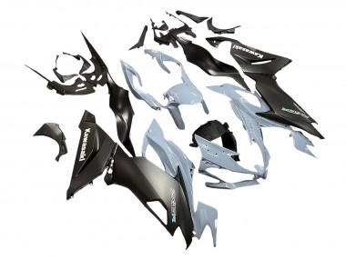 2019-2022 Grey Matte Black Kawasaki ZX6R Motorcycle Fairings UK Stores