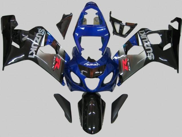 2004-2005 Blue Grey Glossy Black Suzuki GSXR 600/750 Motorcycle Fairings UK Stores
