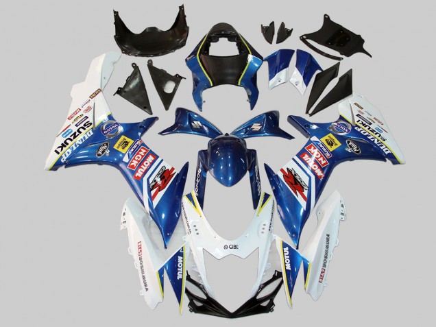 2011-2024 White Blue Red Yellow Motul Dunlop Suzuki GSXR 600/750 Motorcycle Fairings UK Stores