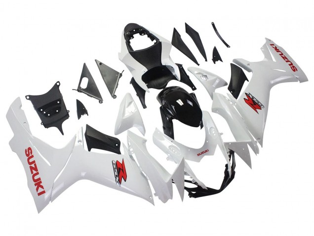 2011-2024 White Glossy Black Red Decal Suzuki GSXR 600/750 Motorcycle Fairings UK Stores