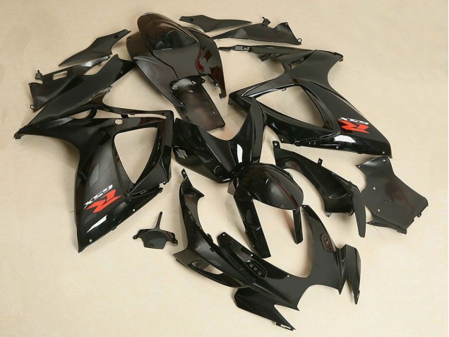 2006-2007 Glossy Black Suzuki GSXR 600/750 Motorcycle Fairing UK Stores