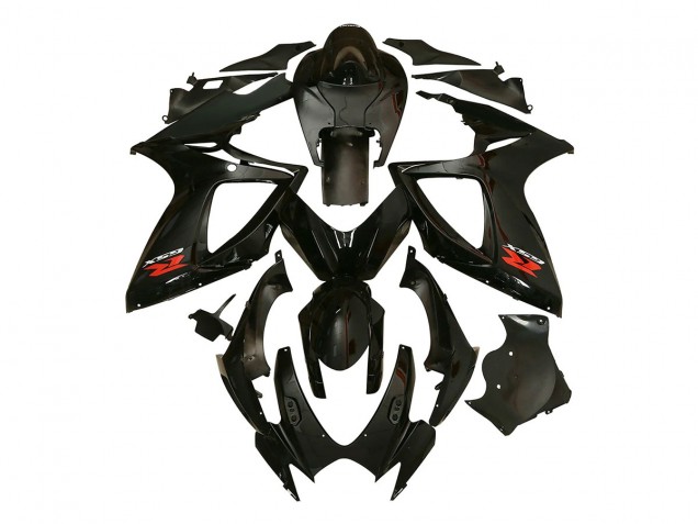 2006-2007 Glossy Black Suzuki GSXR 600/750 Motorcycle Fairing UK Stores