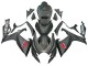 2006-2007 Matte Black Suzuki GSXR 600/750 Motorcycle Fairings UK Stores