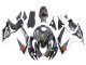 2006-2007 Black White Carbon Fiber Style Suzuki GSXR 600/750 Motorcycle Fairings UK Stores