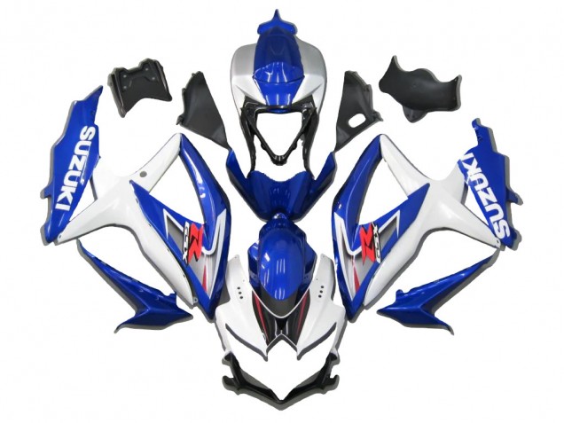 2008-2010 White Blue Red Suzuki GSXR 600/750 Motorcycle Fairing UK Stores
