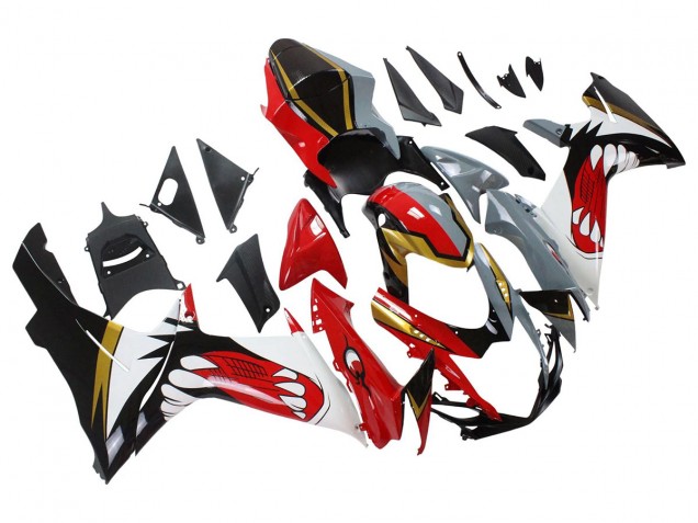 2011-2024 Red Gold Grey Black White Shark Suzuki GSXR 600/750 Motorcycle Fairings UK Stores
