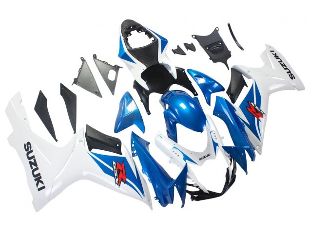 2011-2024 Blue White Suzuki GSXR 600/750 Motorcycle Fairings UK Stores