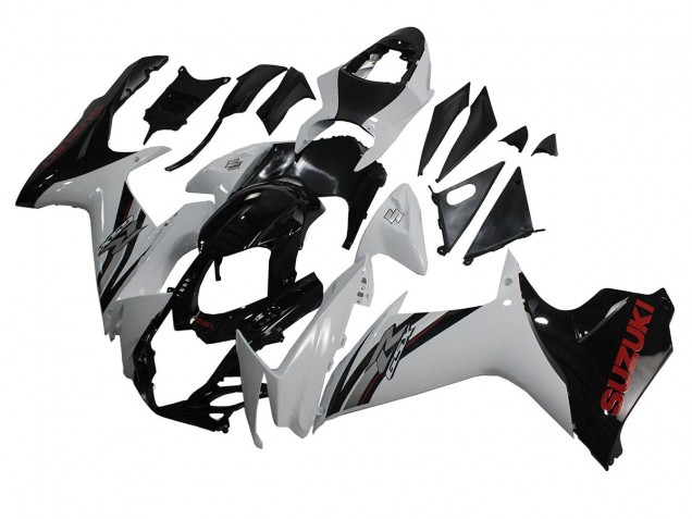 2011-2024 White Glossy Black Suzuki GSXR 600/750 Motorcycle Fairings UK Stores