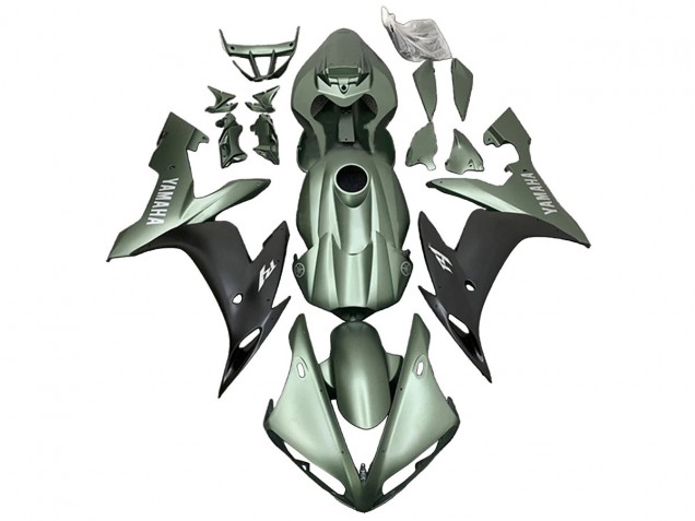 2004-2006 Matte Green Matte Black Yamaha YZF R1 Motorcycle Fairings UK Stores