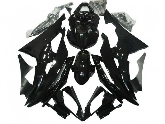 2008-2016 Glossy Black Yamaha YZF R6 Motorcycle Fairings UK Stores
