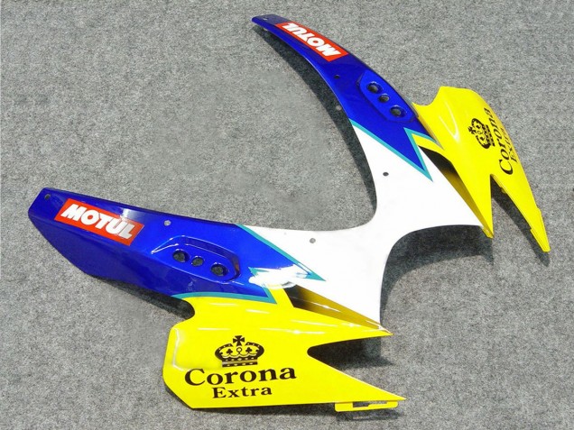 2006-2007 White Blue Yellow Corona Alstare Suzuki GSXR 600/750 Motorcycle Fairings UK Stores