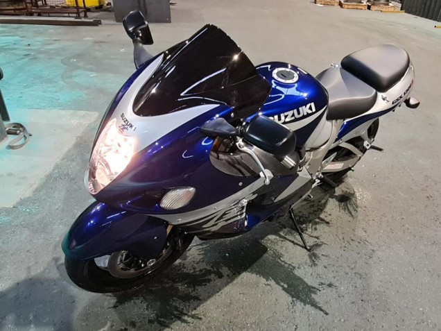 1996-2007 Blue White Suzuki GSXR 1300 Hayabusa Motorcycle Fairings UK Stores