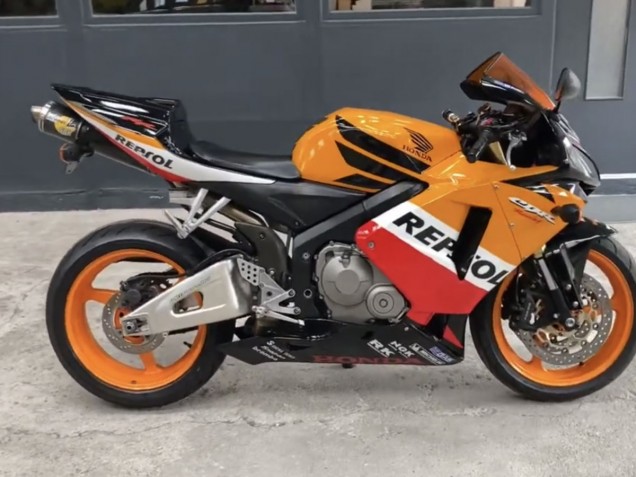 2005-2006 Black Orange White Red Repsol Honda CBR600RR Motorcycle Fairings UK Stores