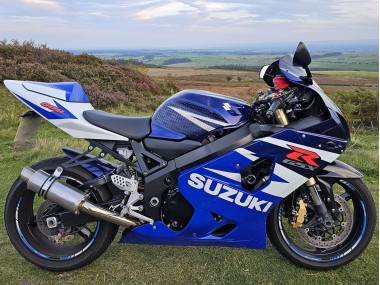 2004-2005 Blue White Red Suzuki GSXR 600 Motorcycle Fairings UK Stores