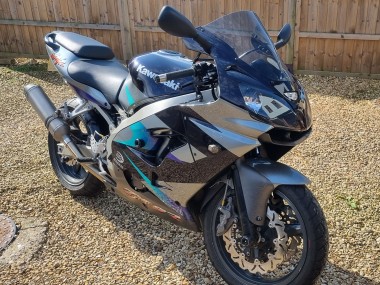 2002-2003 Blue Silver Kawasaki Ninja ZX9R Motorcycle Fairings UK Stores