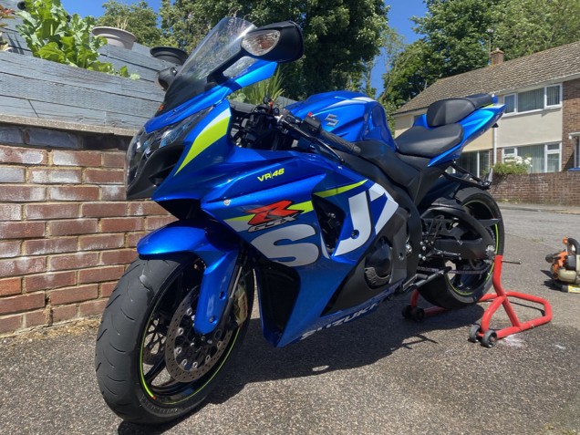 2009-2016 Blue Green White Suzuki GSXR 1000 Motorcycle Fairings UK Stores