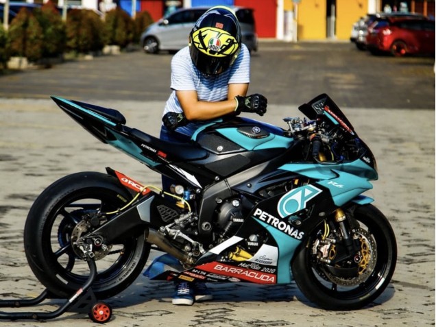 2008-2016 Light Green White Black Petronas Yamaha YZF R6 Motorcycle Fairings UK Stores